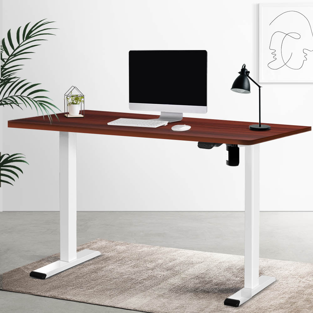 Standing desk – Motorised – White walnut 120